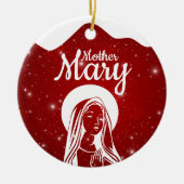 Mother Mary Matthew 1:18 Holy Ghost Passage ⛪️ 🎄 セラミックオーナメント (正面)