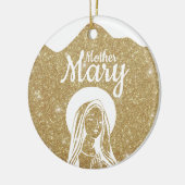 Mother Mary Matthew 1:18 Holy Ghost Passage  ⛪️ 🎄 セラミックオーナメント (左)