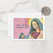 Mother Mary prayer card ノートカード (正面/裏面インサイチュ)