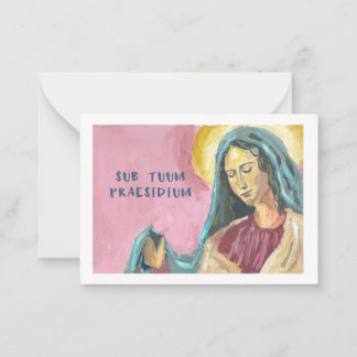 Mother Mary prayer card ノートカード