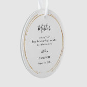 Mother/Mum Of The Bride Keepsake Ornament オーナメント (正面)