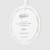 Mother/Mum Of The Bride Keepsake Ornament オーナメント (正面)