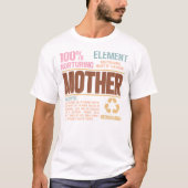 Mother Nutrition Facts Funny Motherhood Gift Ideas Tシャツ (正面)