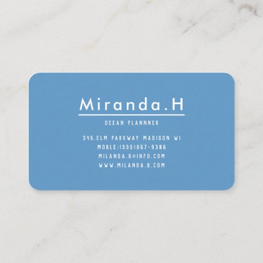 Mother Ocean 名刺 (裏面)