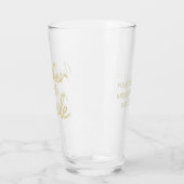 Mother of モダン the Bride金ゴールドスクリプトタイポグラフィ タンブラーグラス (左)