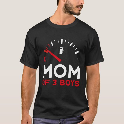 Mother of 3 Boys Mother's Day Mom Tシャツ (正面)