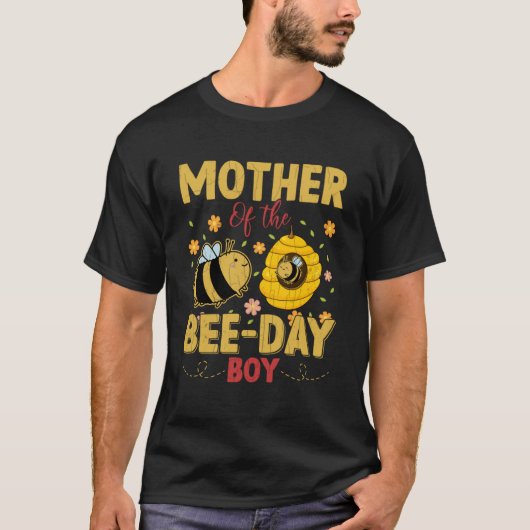 Mother Of Bee Day Boyおもしろい養蜂家Hon Tシャツ (正面)
