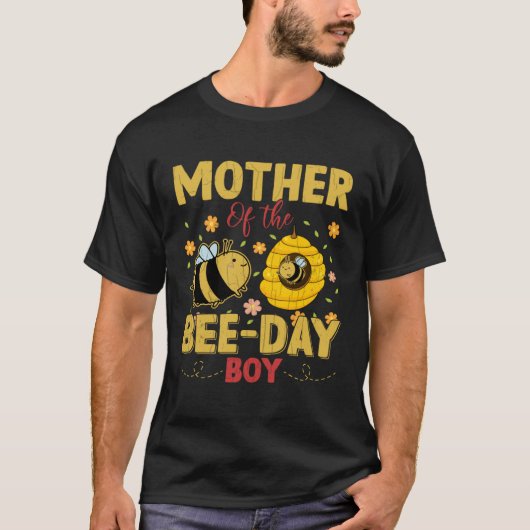 Mother Of Bee Day Boy Fun Beekeeper Beekeeping Hon Tシャツ (正面)