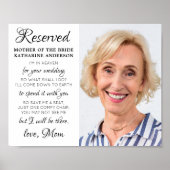 Mother Of Bride Photo天国メモリアル結婚 ポスター (正面)