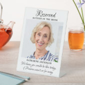 Mother Of Bride Photo天国メモリアル結婚 台座サイン (インサイチュ)