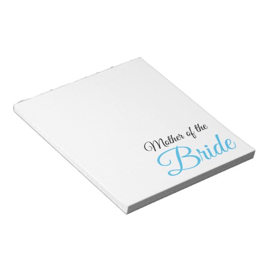 Mother of Bride Script Blue ノートパッド (アングル)