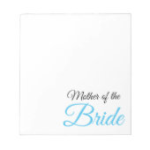 Mother of Bride Script Blue ノートパッド (正面)