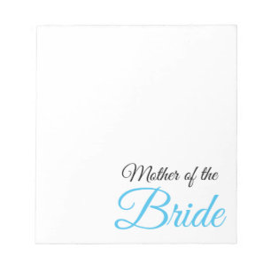 Mother of Bride Script Blue ノートパッド