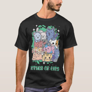 Mother of Cats Cat Mom Kitten Catパパミーム Tシャツ