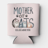 Mother of Cats, Fun Gift for Cat Lovers 缶クーラー (正面)