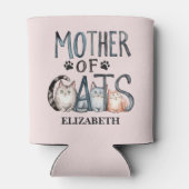 Mother of Cats, Fun Gift for Cat Lovers 缶クーラー (裏面)