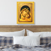 Mother of God Glykophilousa - Icon on Canvas Print キャンバスプリント (インサイチュ (寝室))