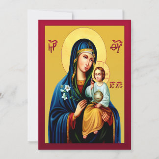 Mother of God new red 招待状
