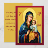 Mother of God new red 招待状 (正面/裏面)