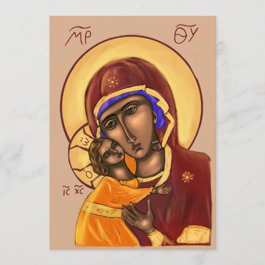 Mother of God Paper Icon Card サンキューカード (正面)