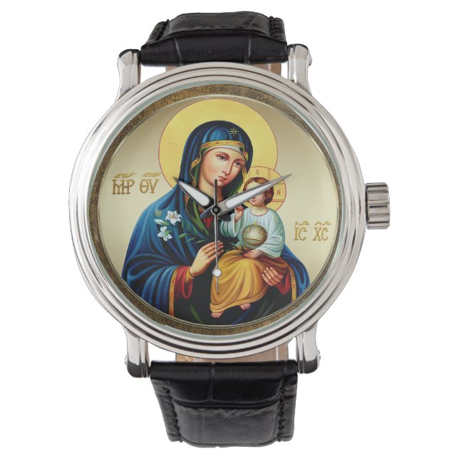 Mother of God, virgin mary 腕時計 (正面)