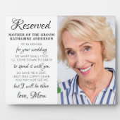 Mother Of Groomフォト天国結婚メモリアル フォトプラーク (正面)