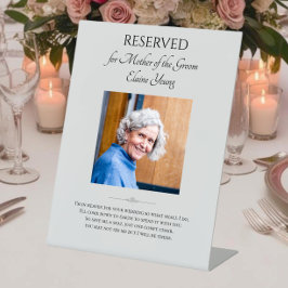 Mother of Groom Photo 救 A Seat Memorial 結婚's 台座サイン