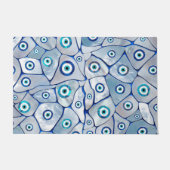 Mother of pearl Evil Eye Pattern ドアマット (正面)