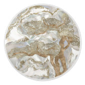 Mother of pearl Golden Tree セラミックノブ (正面)
