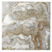 Mother of pearl Golden Tree タイル (正面)