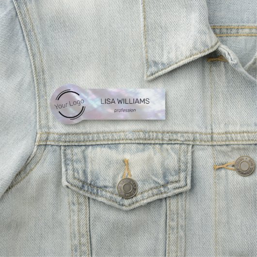 Mother-of-pearl Iridescent | Logo 名札 (インサイチュ)