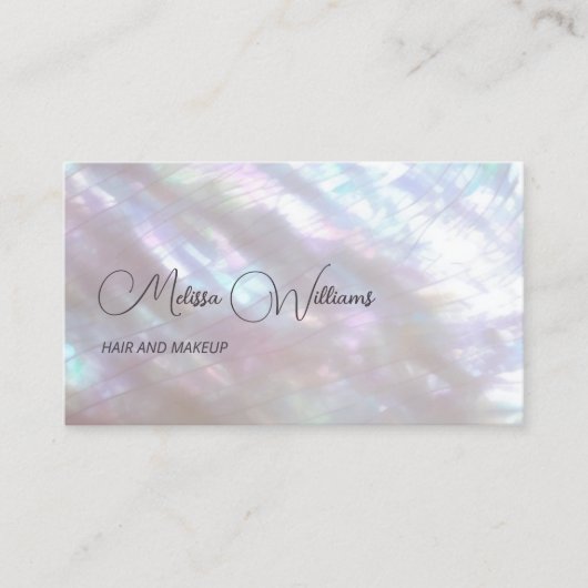 Mother-of-pearl Shimmering 名刺 (正面)