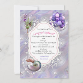 Mother of Pearls giving Birth to a Baby Girl サンキューカード