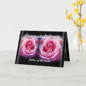 MOTHER of the BRIDE -'結婚s Congraduations カード (黄色い花)