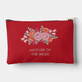 Mother of the Bride Floral Red Pouch アクセサリーポーチ (裏面)