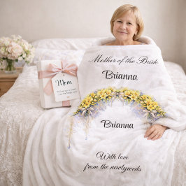 Mother of the Bride Freesia Wedding Party Gift  フリースブランケット