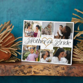 Mother of the Bride Heart Then Now Photo Collage フォトプラーク (側面)