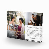 Mother of the Bride Heart Wedding Then & Now Photo フォトブロック (右)