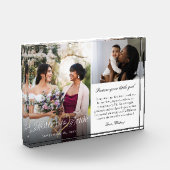 Mother of the Bride Heart Wedding Then & Now Photo フォトブロック (左)