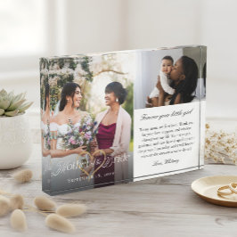 Mother of the Bride Heart Wedding Then & Now Photo フォトブロック