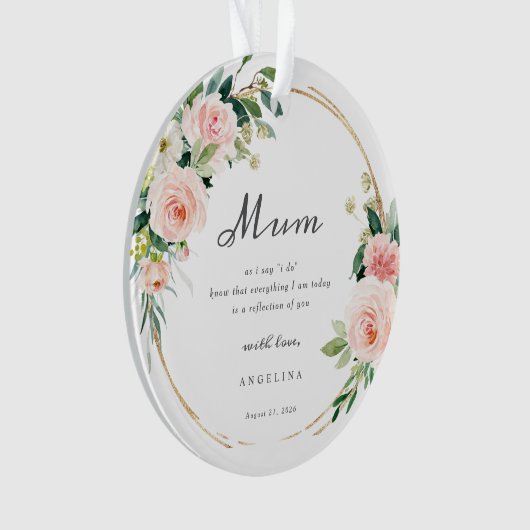 Mother Of The Bride Keepsake Ornament オーナメント (正面)