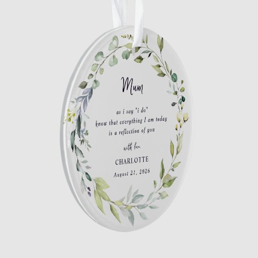 Mother Of The Bride Keepsake Ornament オーナメント (正面)