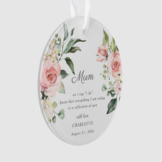 Mother Of The Bride Keepsake Ornament オーナメント (正面)