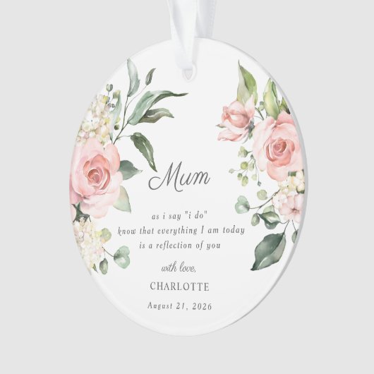 Mother Of The Bride Keepsake Ornament オーナメント (正面)