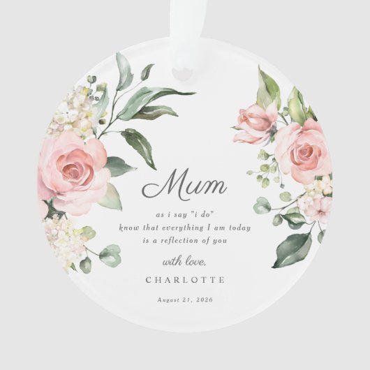 Mother Of The Bride Keepsake Ornament オーナメント (正面)