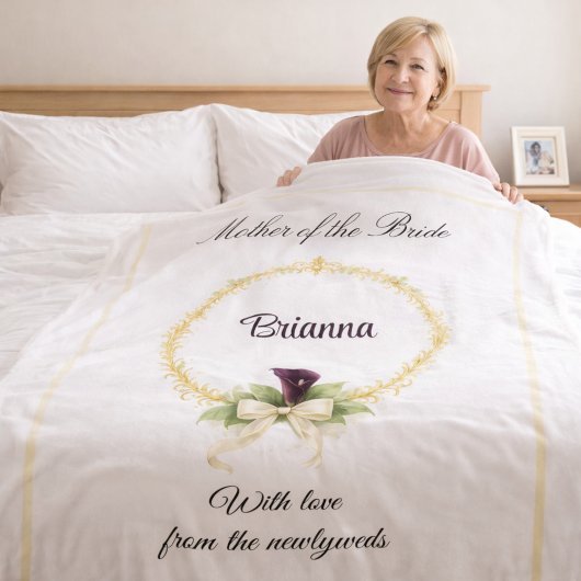 Mother of the Bride Keepsake Wedding Party Gift  フリースブランケット