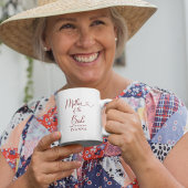 Mother of the Bride Pink Peony Wedding コーヒーマグカップ