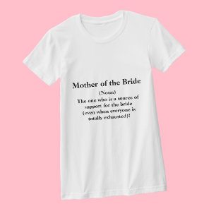Mother of the Bride T Shirt - – 定義結婚の Tシャツ