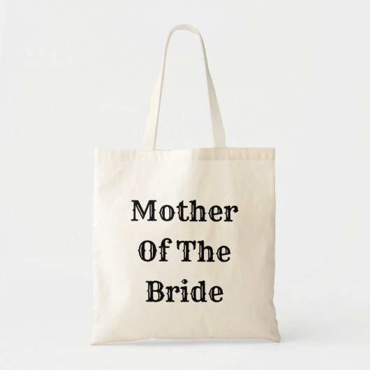 Mother Of The Bride Trendy Wedding Gift Favor トートバッグ (正面)