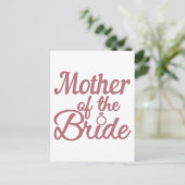 Mother Of The Bride Wedding Family Matching ポストカード (スタンド正面)